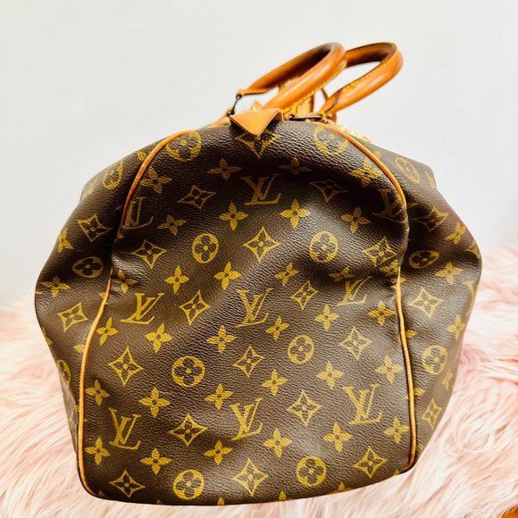 AUTHENTIC LOUIS VUITTON KEEPALL 50 MONOGRAM WITH DUST BAG LUGGAGE SET VI881 - Picture 6 of 16